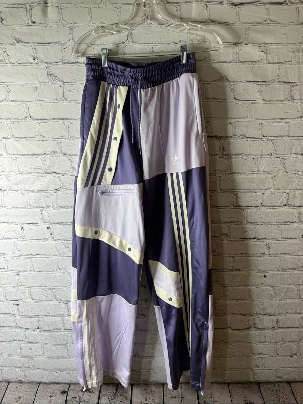 Women’s adidas originals track pants Danielle Cathari patchwork tech purple - Picture 3 of 15